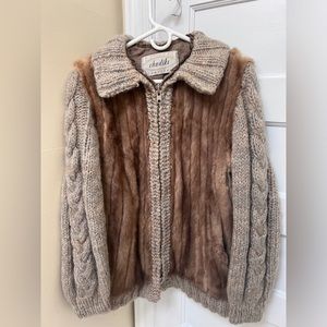 Vintage wool and fur jacket. Chudik’s of Birmingham